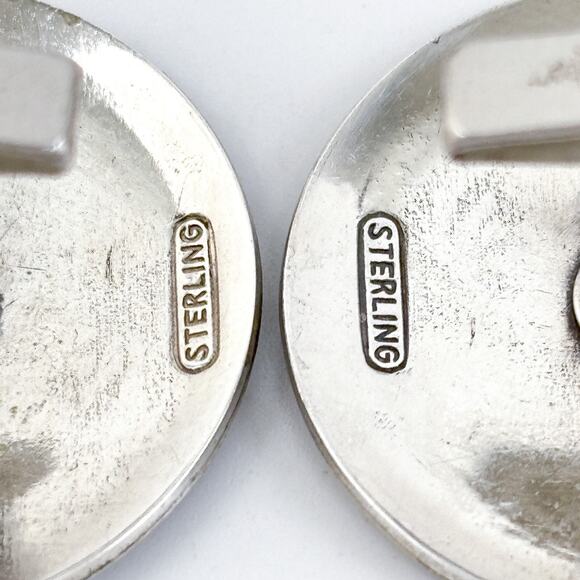 Vintage Sterling Silver 925 Celtic Knot Design Cufflinks - Picture 5 of 8